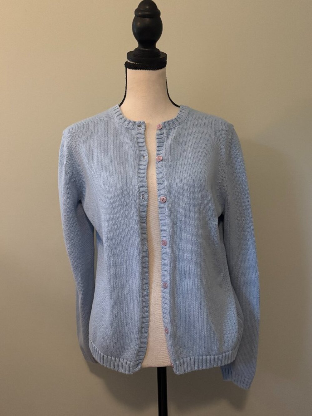 Clearance L.L.Bean Light Blue Cotton Cardigan M